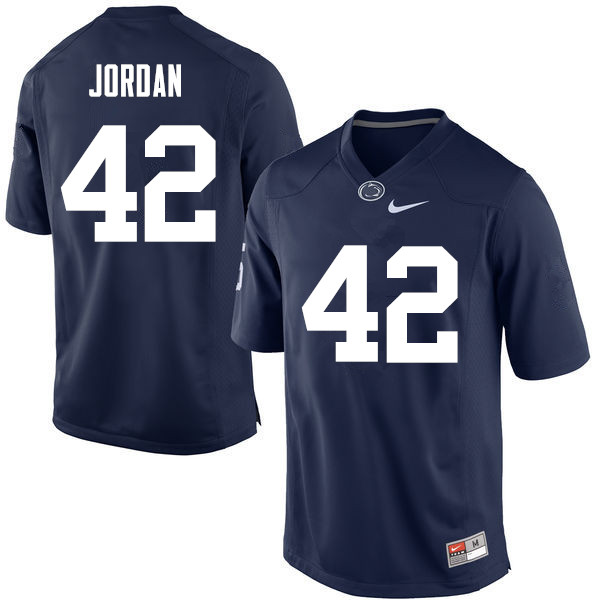 NCAA Nike Men's Penn State Nittany Lions Ellison Jordan #42 College Football Authentic Navy Stitched Jersey ZDI7398DK